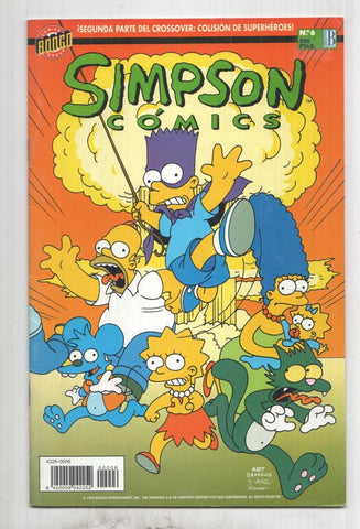 Bongo: Simpson Comics num 06 - Cuando los bongos chocan. Una produccion de Matt Groening