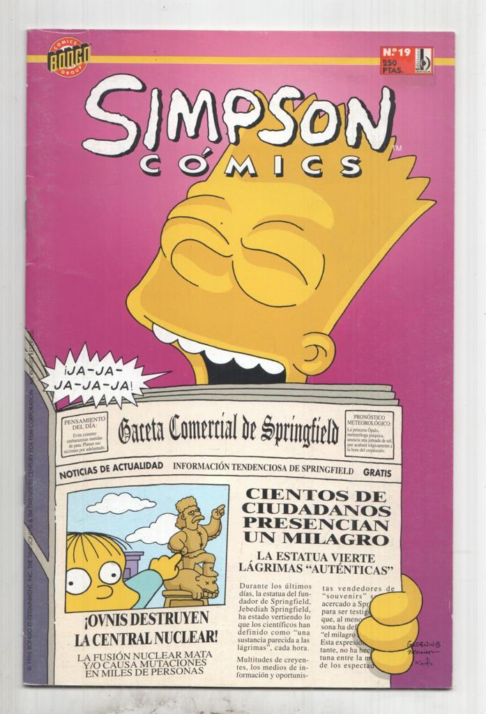 Bongo: Simpson Comics num 19 - No llores por mi, Jebediah. Una produccion de Matt Groening