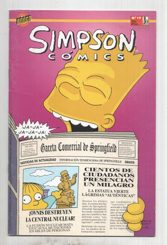 Bongo: Simpson Comics num 19 - No llores por mi, Jebediah. Una produccion de Matt Groening