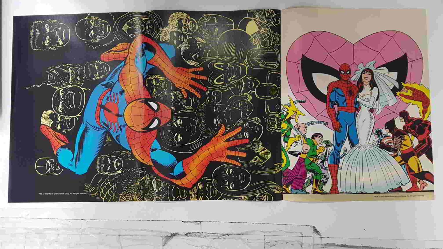 Poster doble: Spiderman casandose con Mary Jane - Spiderman peleando con Carnage (Bagle + Emberlin)