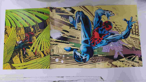 Poster doble: Spiderman peleando con Buitre - Spiderman, Duende Verde, Doctor Octopus, Venom, Carnage