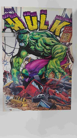 Poster doble: Hulk (Joe Quesada) - Pantera Negra (Mark Texeira). Proviene de Marvel Poster Magazine vol 1 num 1, August 2001