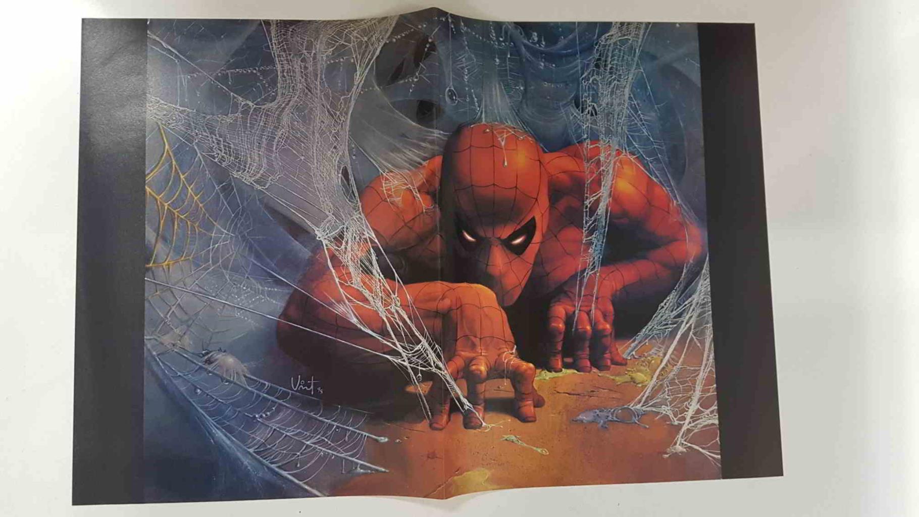 Poster doble: Lobezno (Quitely/Townsend) - Spiderman (Vince Evans). Proviene de Marvel Poster Magazine vol 1 num 1, August 2001