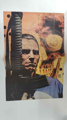 Poster doble: The Punisher (Bradstreet) - The Brotherhood (Sienkiewicz). Proviene de Marvel Poster Magazine vol 1 num 1, August 2001