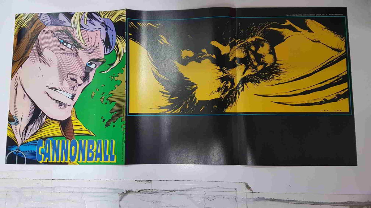 Poster doble: Lobezno - Cannonball. Proviene de X-Men Poster Magazine vol 1 num 3