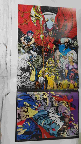 Poster doble: Patrulla X. Proviene de X-Men Poster Magazine vol 1 num 3