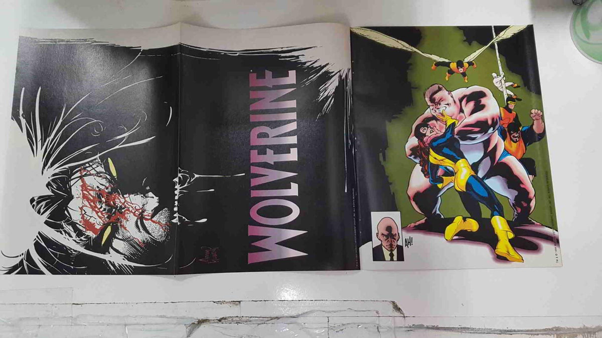 Poster doble: Wolverine - Ahab and Rachel. Proviene de X-Men Poster Magazine vol 1 num 3