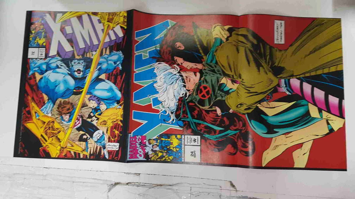 Poster doble: Gambito (Lee Weeks)- Gambito y Picara (Andy Kubert/Matthew Ryan. Proviene de X-Men Poster Magazine vol 1 num 3