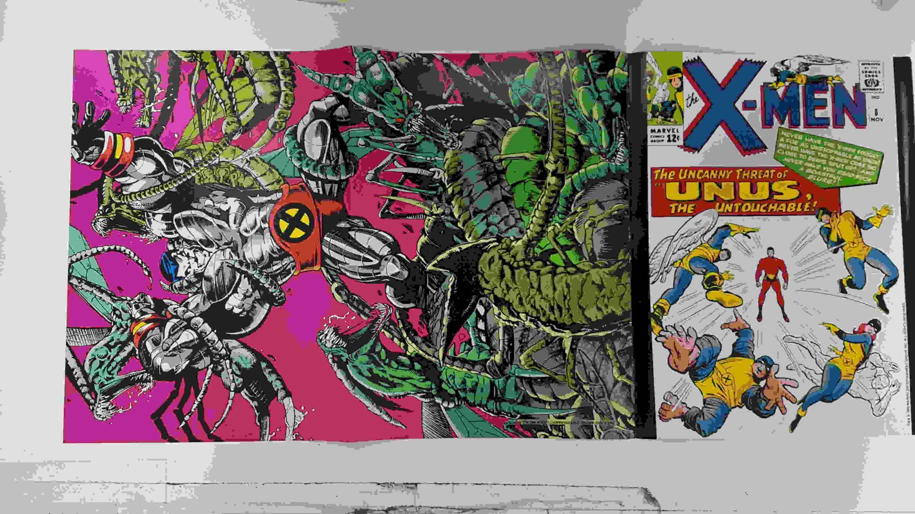 Poster doble: Coloso - Lobezno. Proviene de X-Men Poster Magazine vol 1 num 1