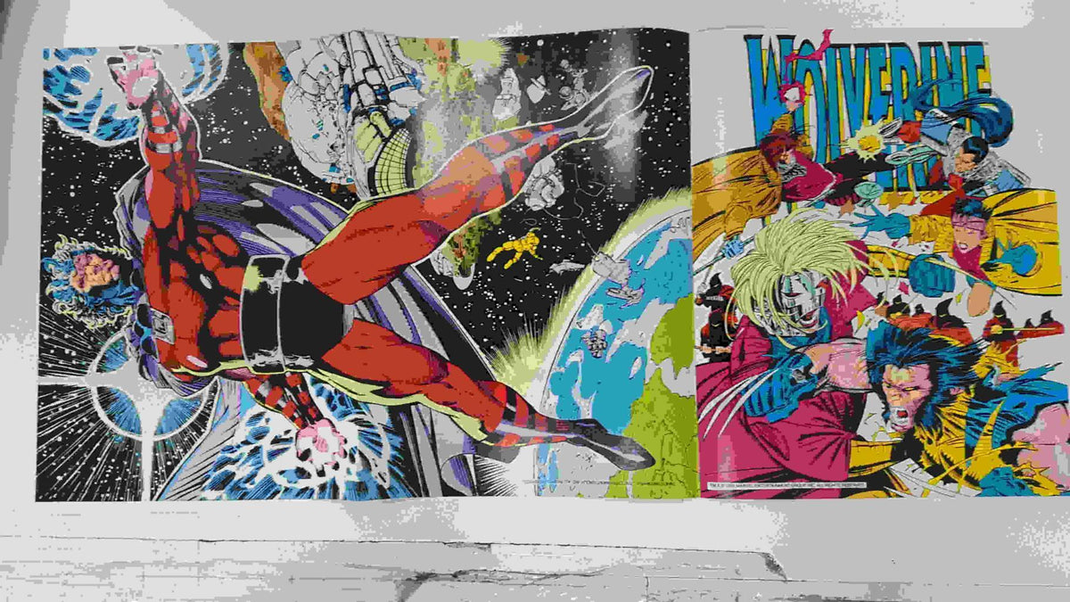 Poster doble: Cable (John Romita Jr.) - Magneto. Proviene de X-Men Poster Magazine vol 1 num 1