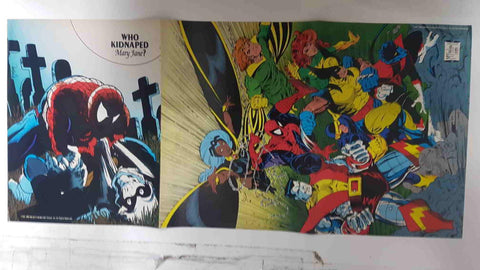 Poster doble: Spiderman contra la Patrulla X (McFarlane). Procede de The Marvel Poster Book vol 1 num 1