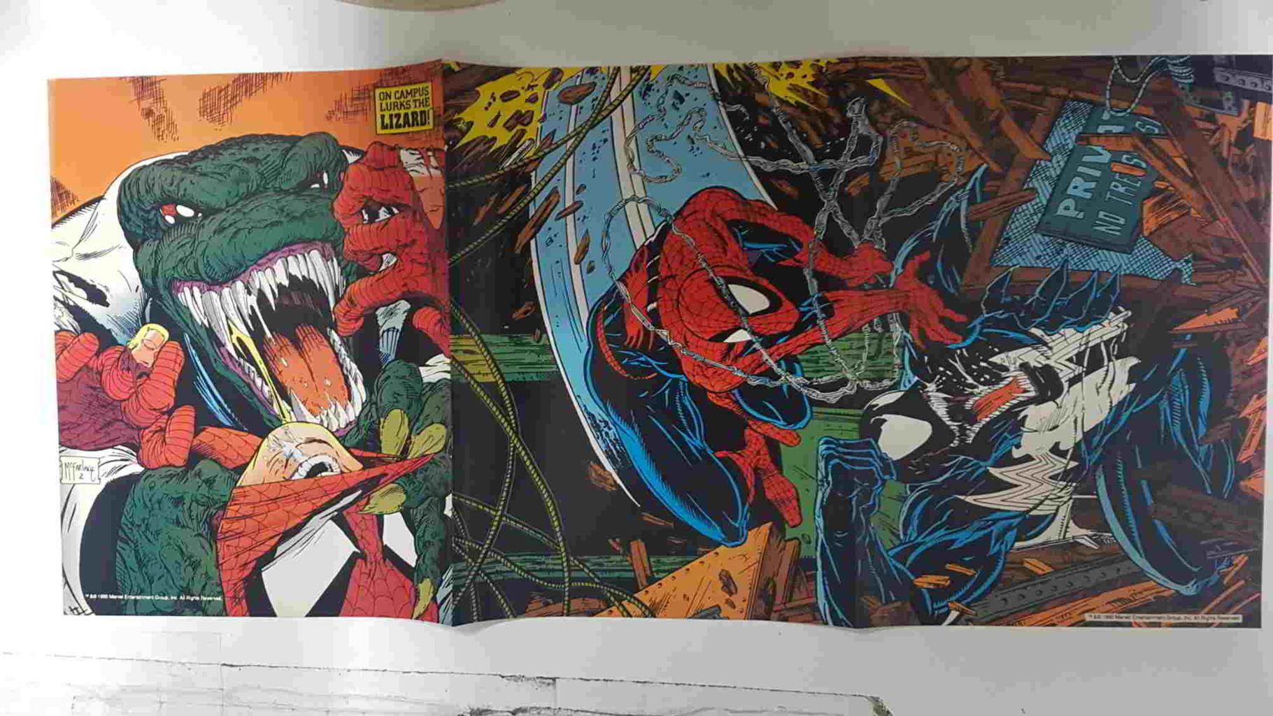 Poster doble: Spiderman y Venom (McFarlane) - Venom (Eddie Brock). Procede de The Marvel Poster Book vol 1 num 1