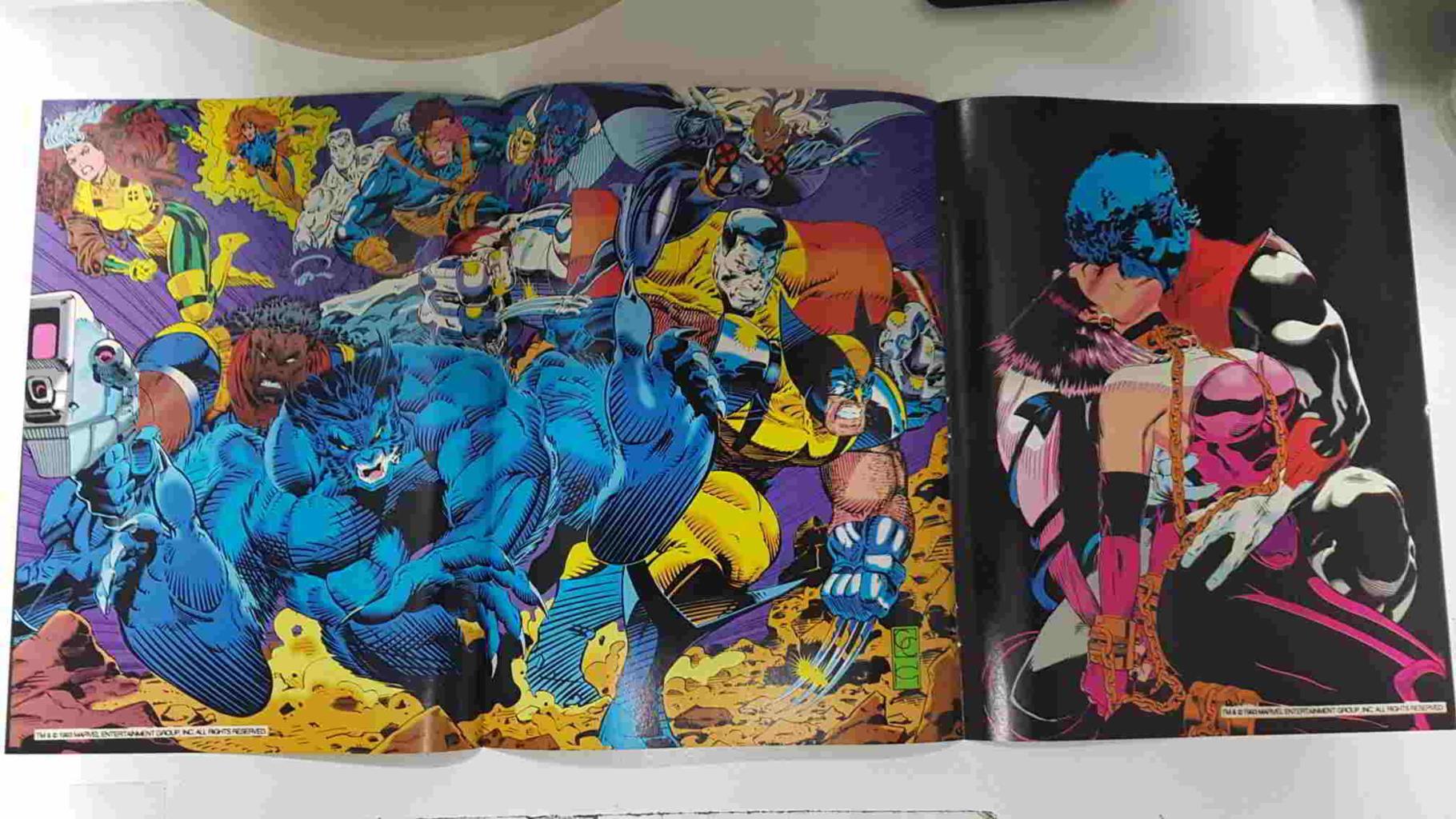 Poster doble: Deadpool - Patrulla X en accion. Proviene de X-Men Poster Magazine vol 1 num 2