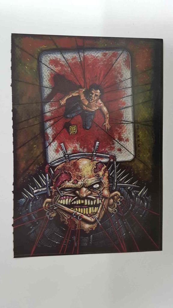 Poster: Art by Derek Yaniger. Proviene de Clive Barker's Hellraiser Posterbook vol 1 num 1