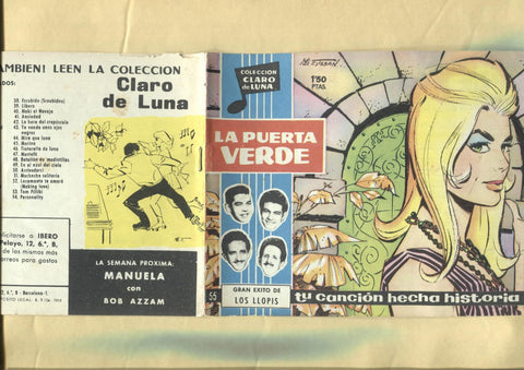Claro de Luna numero 055: La puerta verde de los Llopis (numerada 2 en trasera)