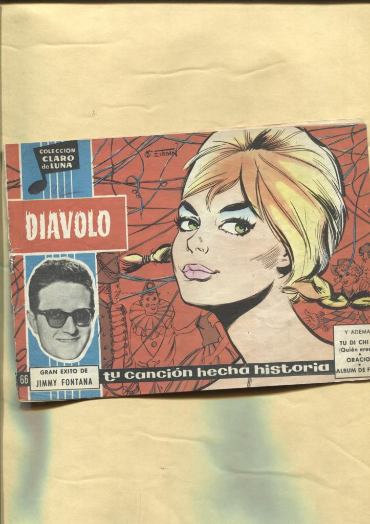Claro de Luna numero 066: Diavolo de Jimmy Fontana (numerada 3 en trasera)