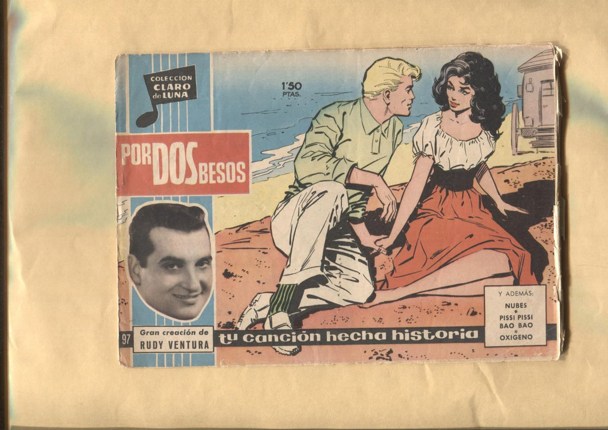 Claro de Luna numero 097: Por dos besos de Rudy Ventura (numerado 3 en trasera)