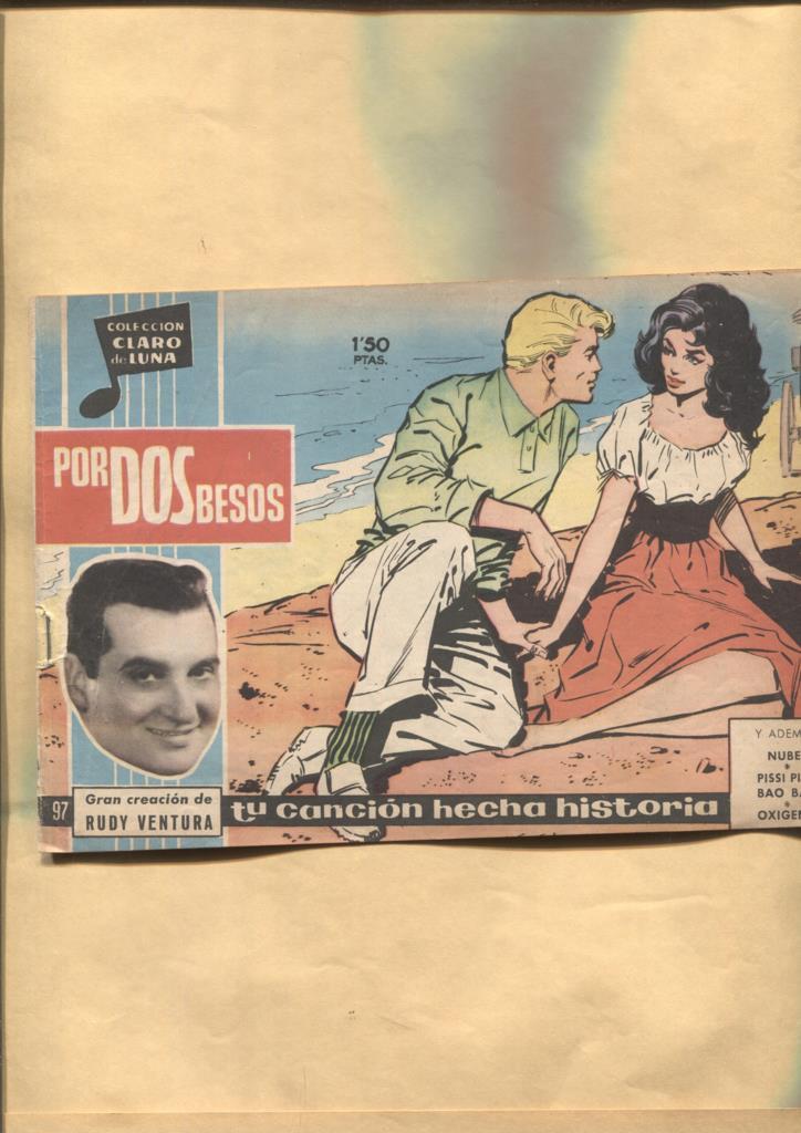Claro de Luna numero 097: Por dos besos de Rudy Ventura (numerado 5 en trasera)