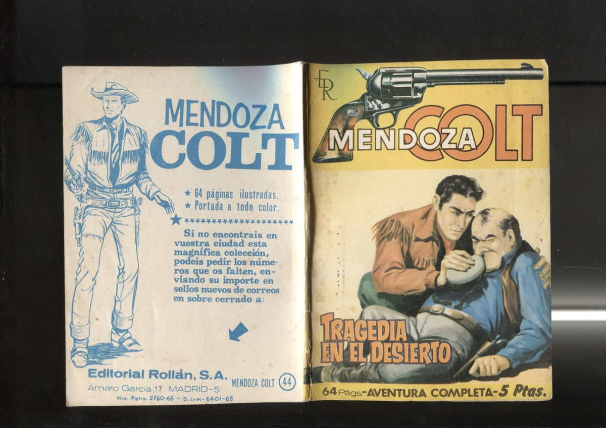Rolan: Mendoza Colt bolsillo numero 44: Tragedia en el desierto