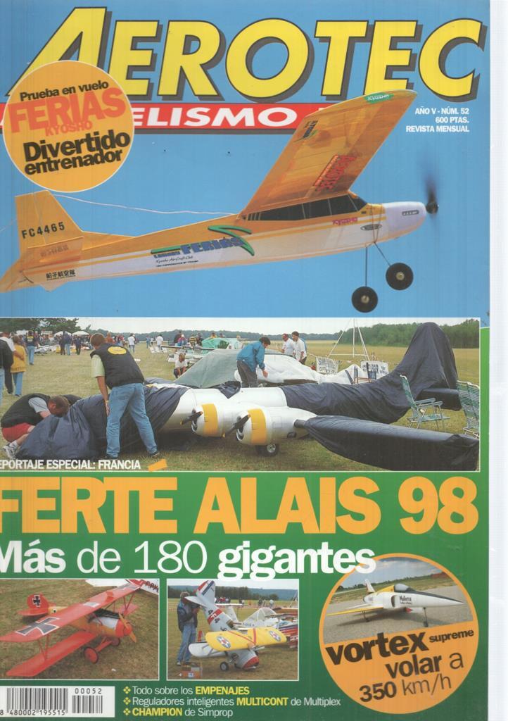 Revista Aerotec modelismo RC numero 052:Ferte Alais 98