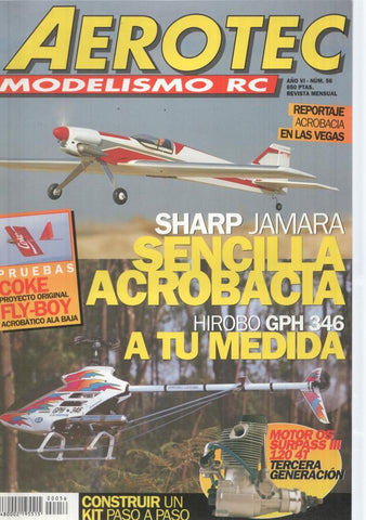 Revista Aerotec modelismo RC numero 056: Sharp Jamara 
