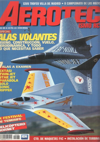 Revista Aerotec modelismo RC numero 086: Especial alas volantes 