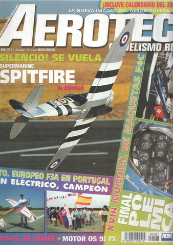 Revista Aerotec modelismo RC numero 128: Supermarine Spitfire