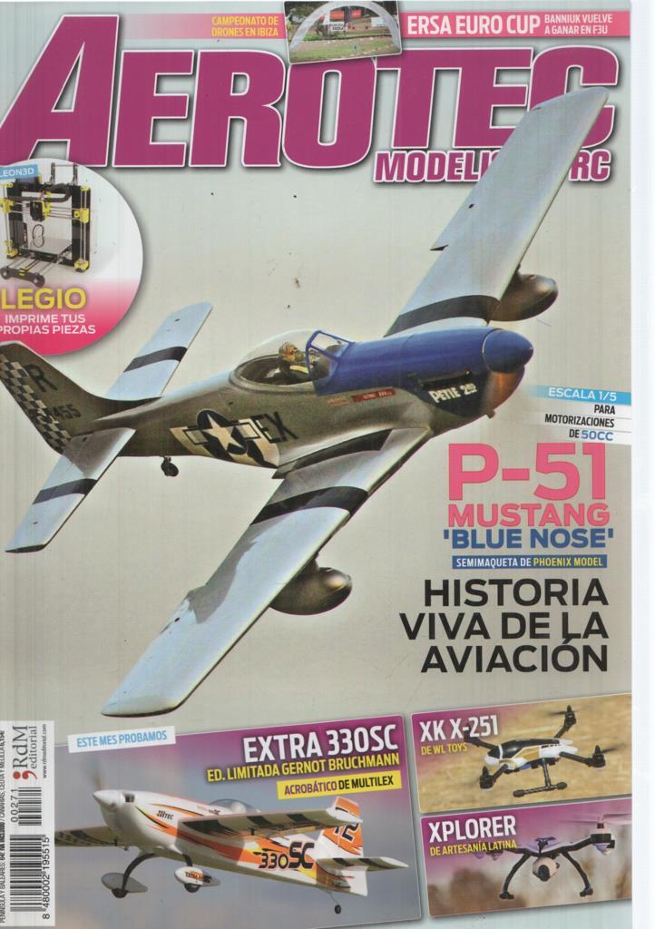 Revista Aerotec modelismo RC numero 271: P-51 Mustang 