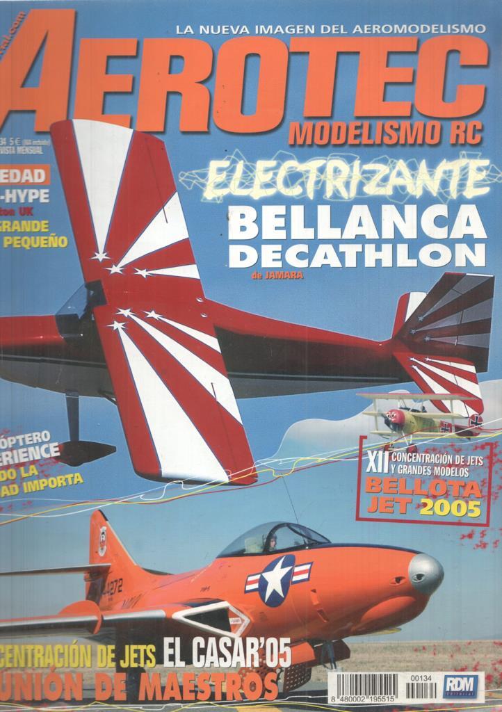 Revista Aerotec modelismo RC numero 134: Bellanca decathlon 