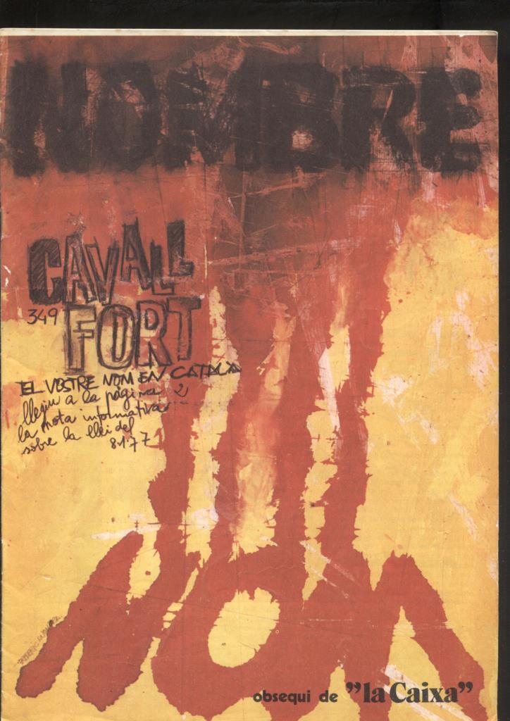 Cavall Fort numero 349: Historia del Joglar per Picanyol  (numerado 2 en trasera)