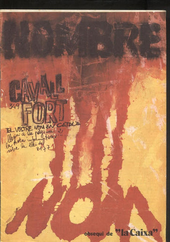 Cavall Fort numero 349: Historia del Joglar per Picanyol  (numerado 2 en trasera)