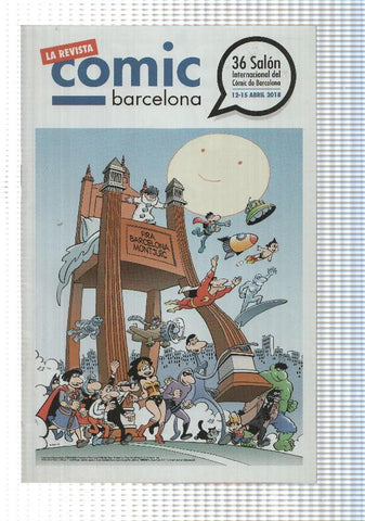 La Revista: Comic Barcelona - 36 Salon Internacional Comic de Barcelona 12-15 abril 2018. Portada: ilustracion de Jan