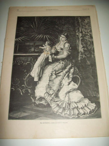 LAMINA ILUSTRACION ARTISTICA 19850: El acuario, por C. Heyden