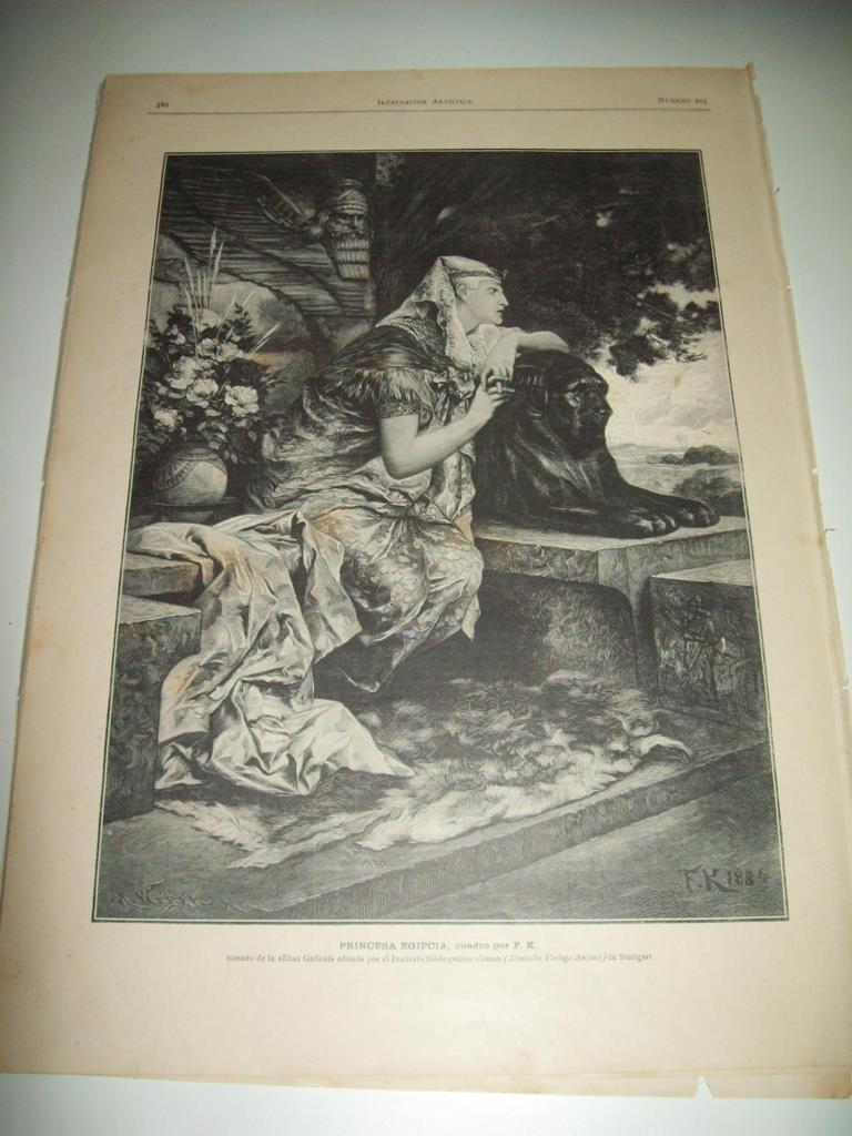 LAMINA ILUSTRACION ARTISTICA 19845: Vendedora de flores en Pompeya, por Hera Coomans