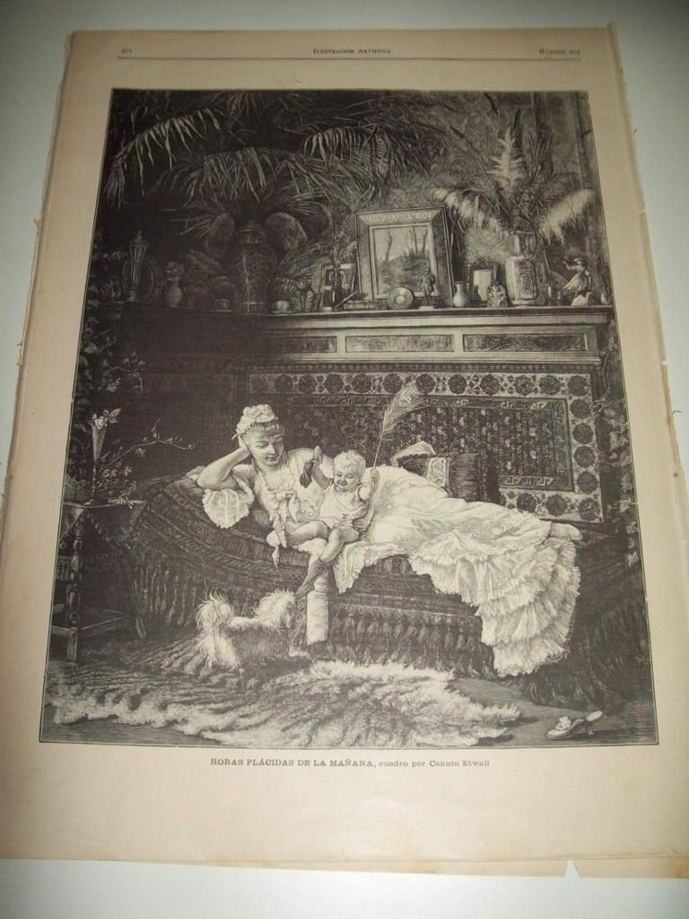 LAMINA ILUSTRACION ARTISTICA 19841: Los dos rivales, por Tarrant