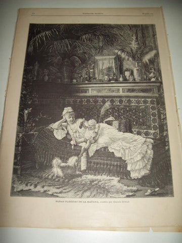 LAMINA ILUSTRACION ARTISTICA 19841: Los dos rivales, por Tarrant