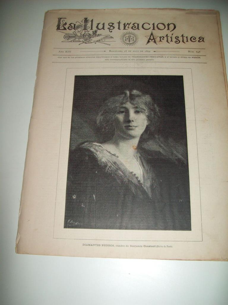 LAMINA ILUSTRACION ARTISTICA 19867: Diamantes negros, por B. Constant