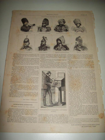 LAMINA ILUSTRACION ARTISTICA 19861: Soldados del ejercito de Rusia