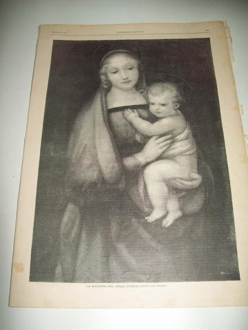LAMINA ILUSTRACION ARTISTICA 19860: La madona del Gran Duque, por Rafael