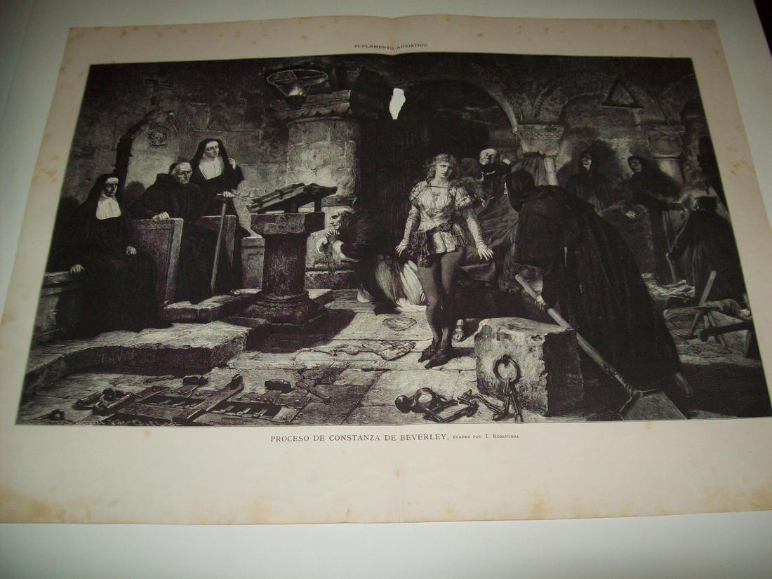 LAMINA ILUSTRACION ARTISTICA 19812: Proceso de Constanza de Beverley