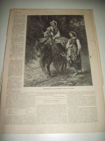 LAMINA ILUSTRACION ARTISTICA 19807: Regresando de la faena, por Jonnard