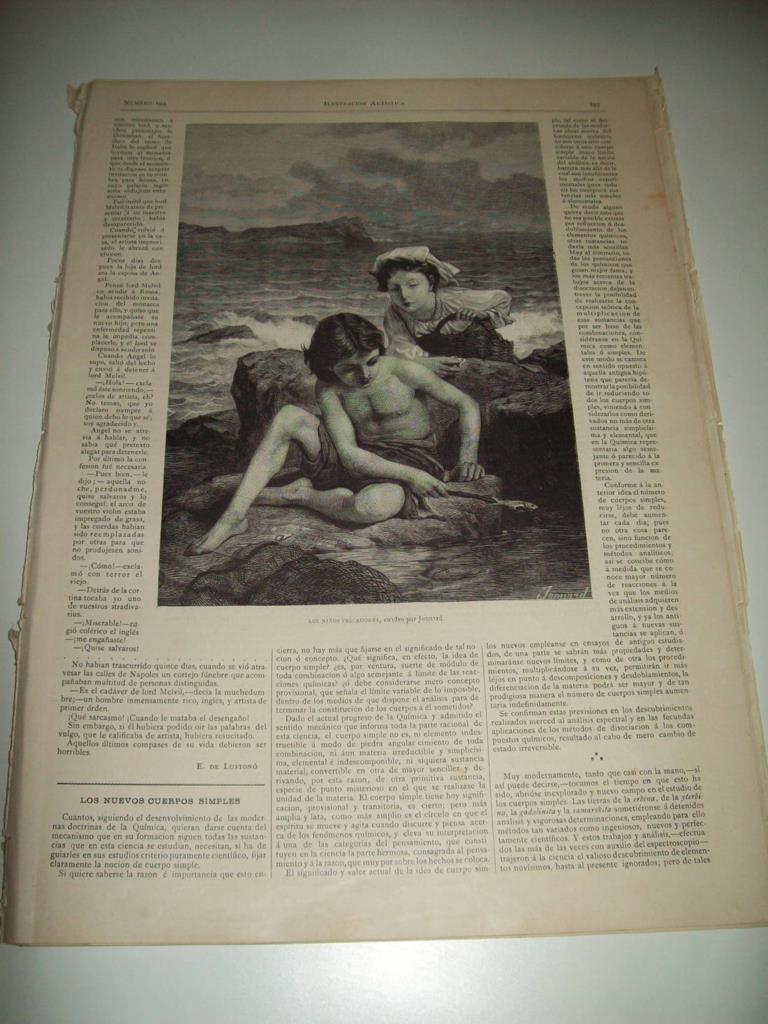 LAMINA ILUSTRACION ARTISTICA 19798: Los niños pescadores, por Jonnard