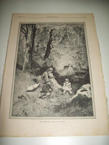 LAMINA ILUSTRACION ARTISTICA 19833: Minerva en el altar de Pergamo