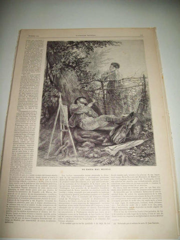 LAMINA ILUSTRACION ARTISTICA 19825: No haria mal modelo