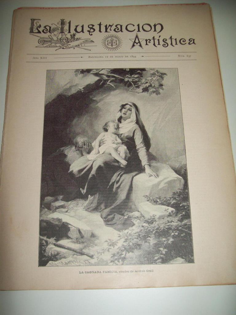 LAMINA ILUSTRACION ARTISTICA 19922: La Sagrada Familia, por Andres Groll