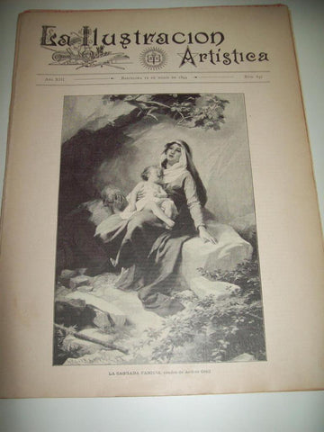 LAMINA ILUSTRACION ARTISTICA 19922: La Sagrada Familia, por Andres Groll