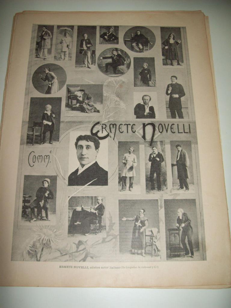 LAMINA ILUSTRACION ARTISTICA 19938: Ermete Novelli