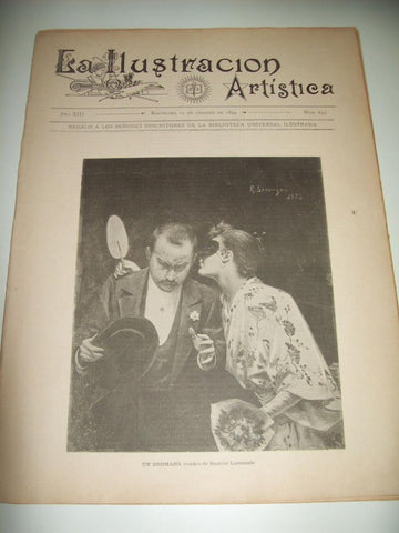 LAMINA ILUSTRACION ARTISTICA 19943: Un bromazo, por Ramiro Lorenzale