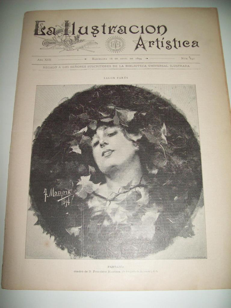LAMINA ILUSTRACION ARTISTICA 19895: Fantasia, por F. Masriera