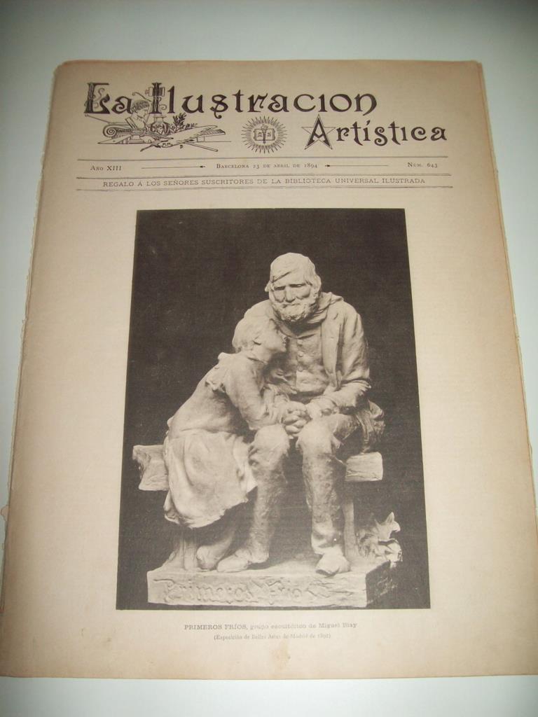 LAMINA ILUSTRACION ARTISTICA 19887: Primeros frios, por Miguel Blay